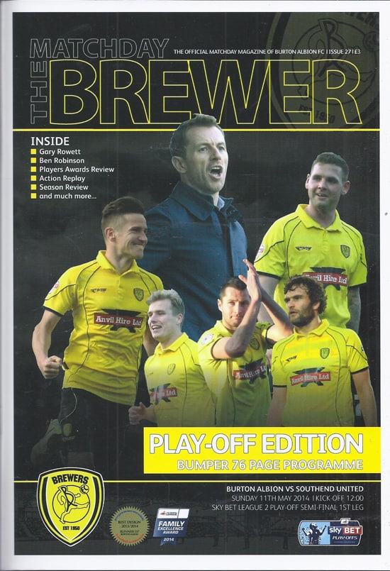 Burton Albion FC v Southend United FC